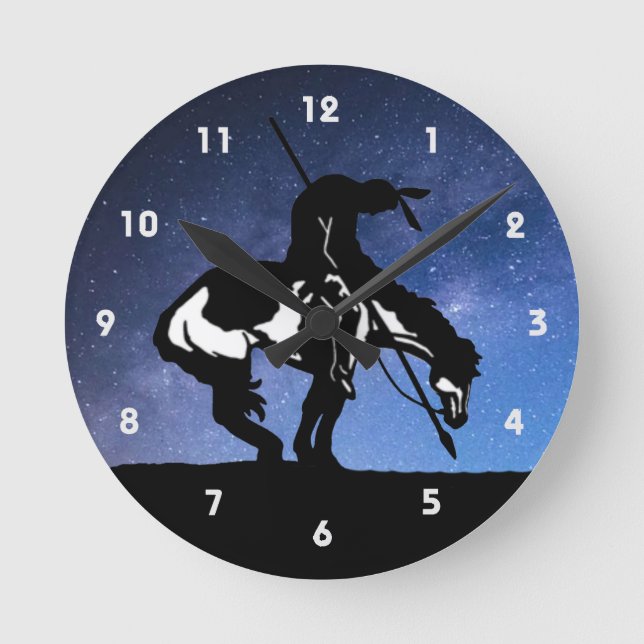 Horloge Ronde Fin de l'horloge murale Silhouette du sentier (Recto)