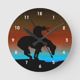 Horloge Ronde Fin de l'horloge murale Silhouette du sentier
