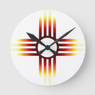 Horloge Ronde Fire du Nouveau Mexique