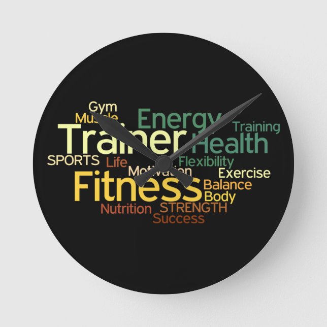 Horloge Ronde Fitness and Trainer Wall Clock (Recto)