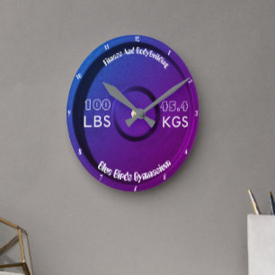 Horloge Ronde Fitness Et Bodybuilding Gymnasium 100LBS/45.4KGS