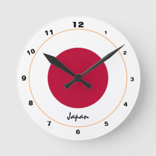 Horloge Ronde Flag & Japan trendy fashion /design clock