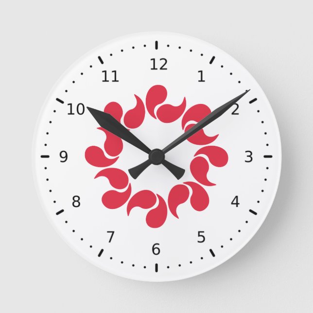 Horloge Ronde Flag of Saitama Prefecture, Japan (Recto)