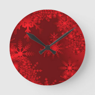 Horloge Ronde Flèches rouges