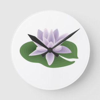 Horloge Ronde Fleur