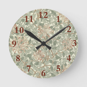 Horloge Ronde Fleur de été moderne douce vintage