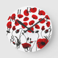 Fleurs et pétales noirs et rouges modernes