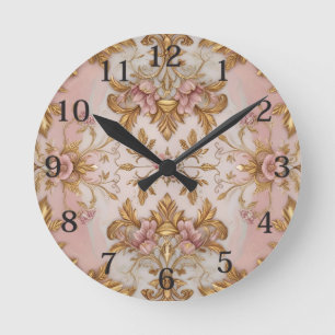 Horloge Ronde Floral vintage