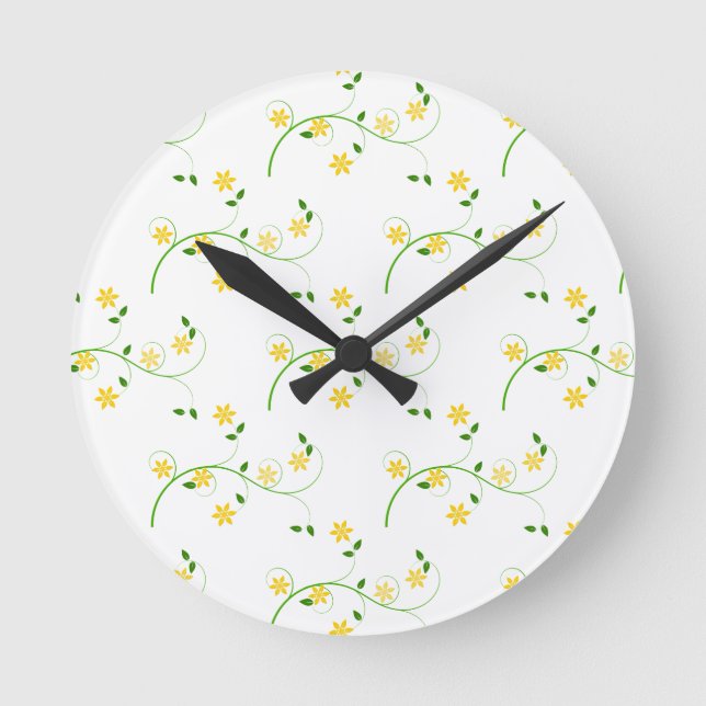Horloge Ronde Flore et Fleurs (Recto)