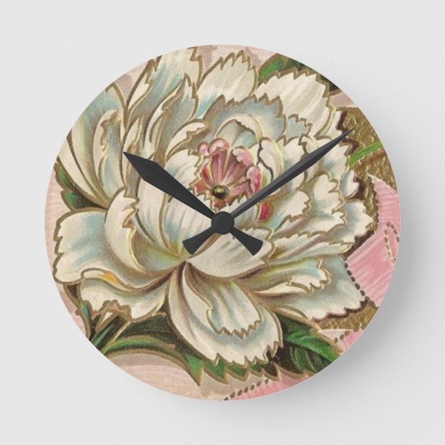 Horloge Ronde Flower (Recto)