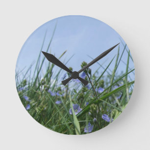 Horloge Ronde Flower Meadow