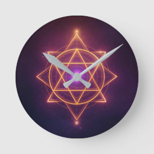 Horloge Ronde Flux d'énergie divine Diwali   ArtivaNest