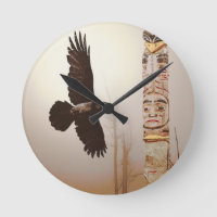 Flying Raven & Totem-Pole Imaginaire Art
