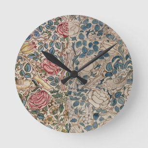 Horloge Ronde Fond d'écran "Rose" (crayon et avec papier)