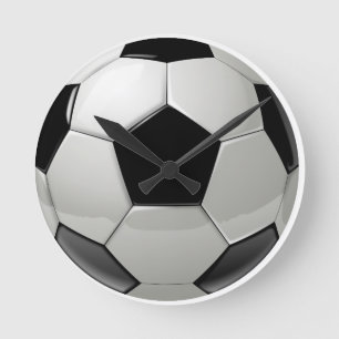 Horloge Ronde Football Soccer Ball