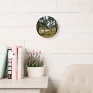 Horloge Ronde Forêt de feuillus éternels Félicité 2
