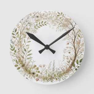 Horloge Ronde Forêt enchantée Ethereal