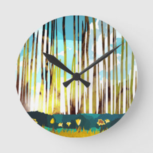 Horloge Ronde Forêt matinale