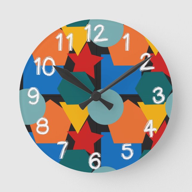 Horloge Ronde Formes Bauhaus  (Recto)