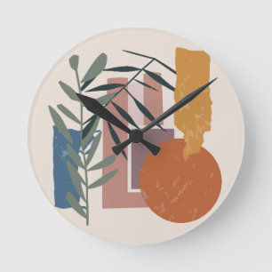 Horloge Ronde Formes Et Étapes patinées