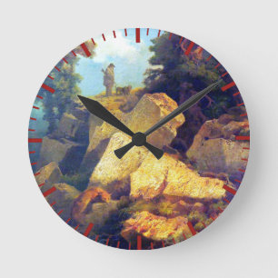 Horloge Ronde Fox Hunt Josef Navrátil Après 1850