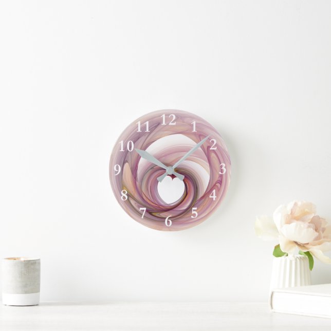 Horloge Ronde Fractale cardiaque (Maison)