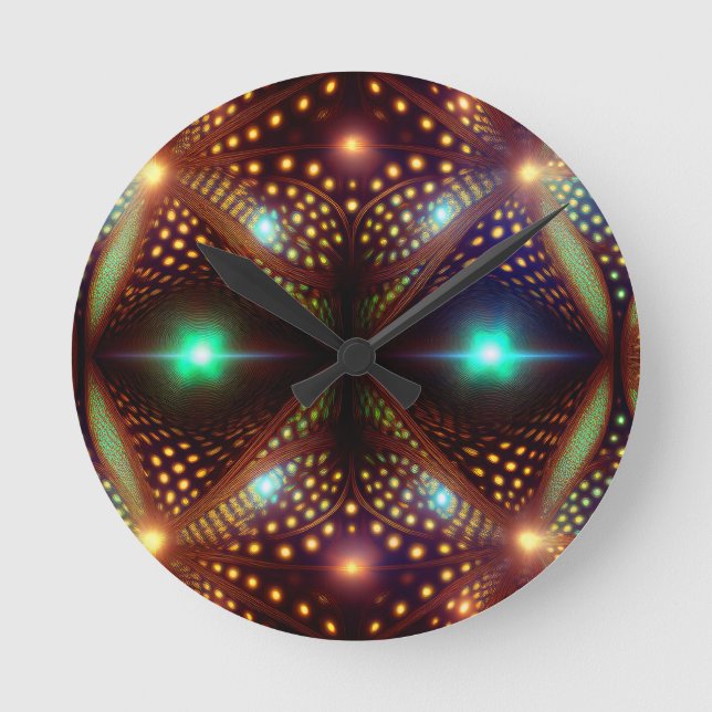 Horloge Ronde Fractale de Mandelbrot Fantastique (Recto)