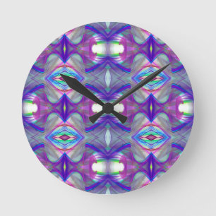 Horloge Ronde Fractale géométrique abstraite