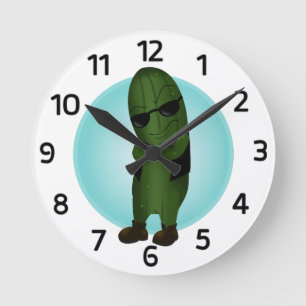 Horloge Ronde Frais comme un concombre