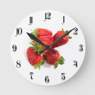Horloge Ronde Fraises