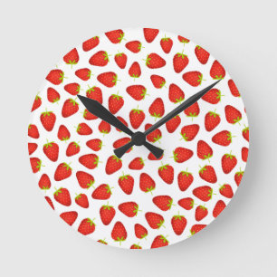 Horloge Ronde Fraises