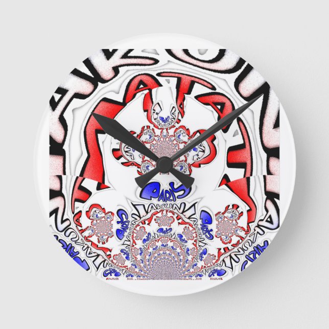 Horloge Ronde French Twist Hakuna Matata : Unique Mélange Cultur (Recto)