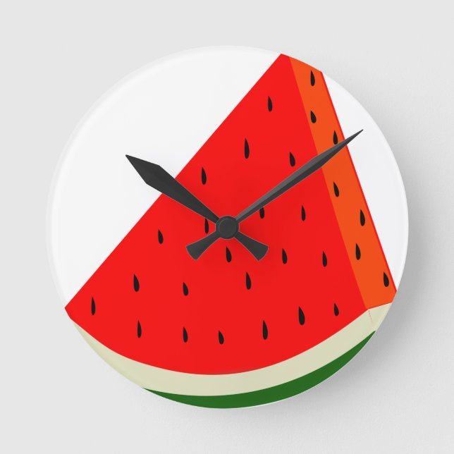 Horloge Ronde Fruit d'eau Fruit de coupe été (Recto)