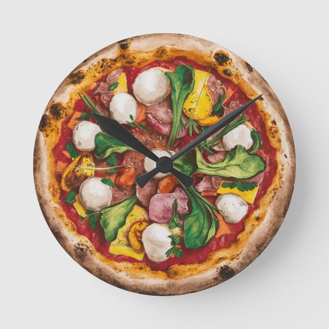 Horloge Ronde Fugazza Pizza (Recto)