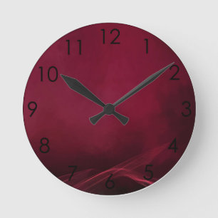 Horloge Ronde Fumée de vapeur de brouillard de brume de