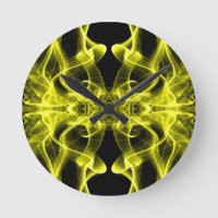 Fumée jaune Symétrique Minimaliste Noir