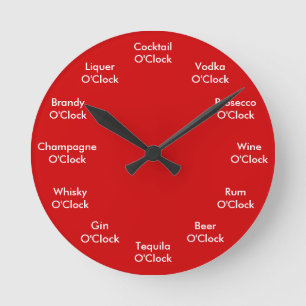 Horloge Ronde Funny Bar Clock