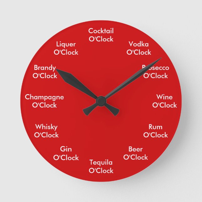 Horloge Ronde Funny Bar Clock (Recto)