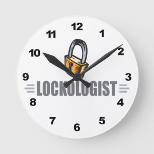 Horloge Ronde Funny Locksmith