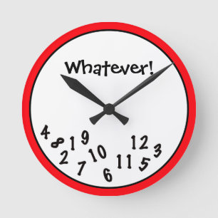 Horloge Ronde Funny Novelty