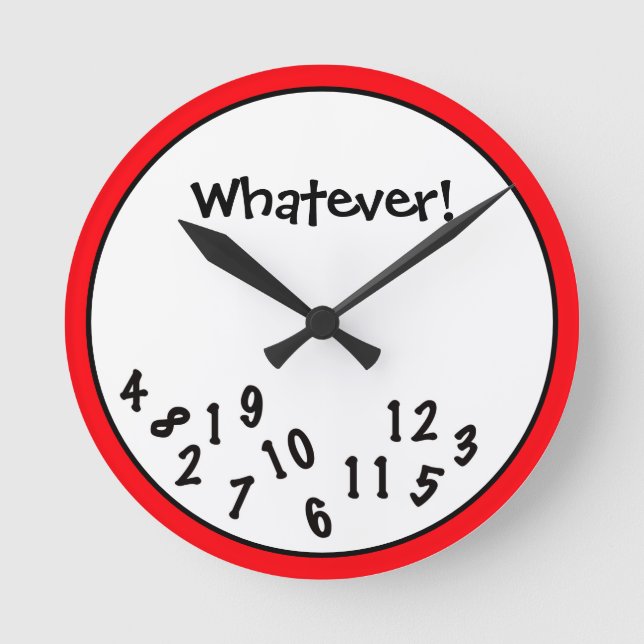 Horloge Ronde Funny Novelty (Recto)