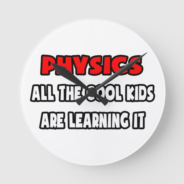 Horloge Ronde Funny Physics (Recto)