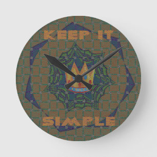 Horloge Ronde Gardez la simplicité : le design Motif de la Clart