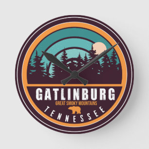 Horloge Ronde Gatlinburg Tennessee Ours Smoky Mountains
