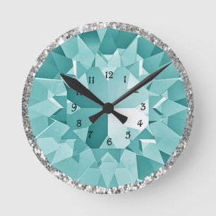 Horloge Ronde Gem Turquoise