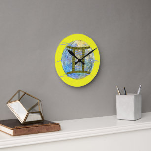 Horloge Ronde Gémeaux