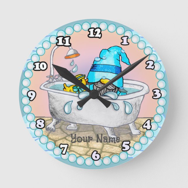 Horloge Ronde Génération du temps de bain (Recto)