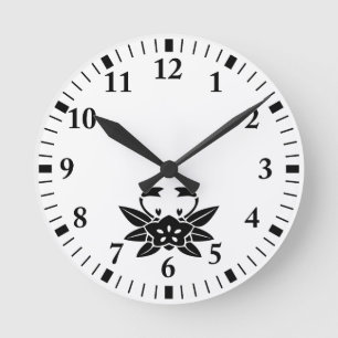 Horloge Ronde Gentiane en forme de crabe