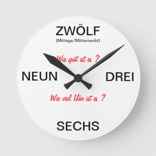 HORLOGE RONDE GERMAN CLOCK - ZAGOOOOO