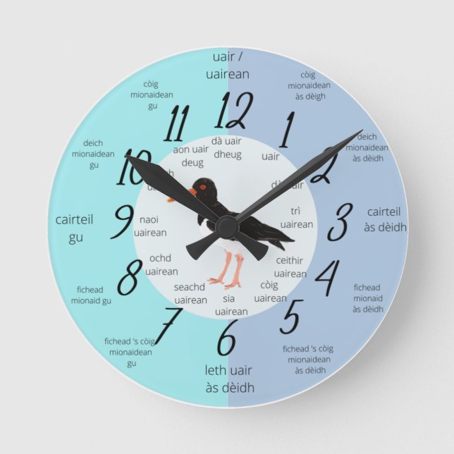 Horloge Ronde gille-brìghde Gaelic clock (Recto)